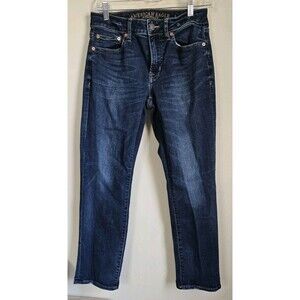 American Eagle 360 Extreme Flex Slim Denim Blue Jeans Mens Size 28x30 LIGHT WASH